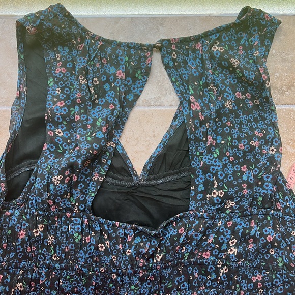 Anthropologie Maeve Halter Neck Ruched Maxi Dress Sz M - Excellent Condition - Picture 8 of 16